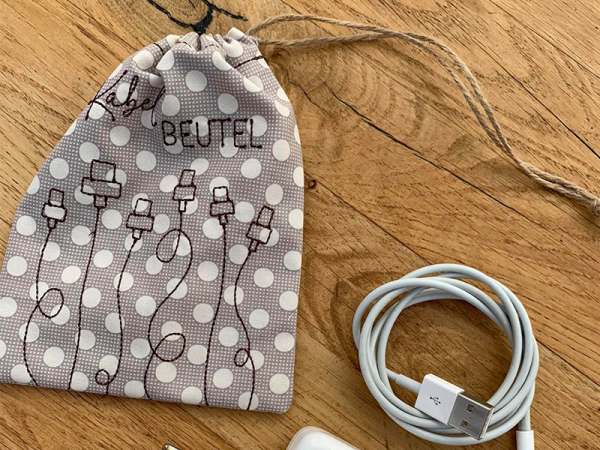 Kabel Beutel - ITH-Stickdatei